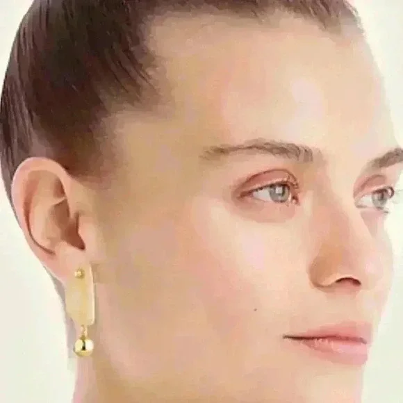 J Crew Acetate Drop and ball Earrings - Picture 2 of 4